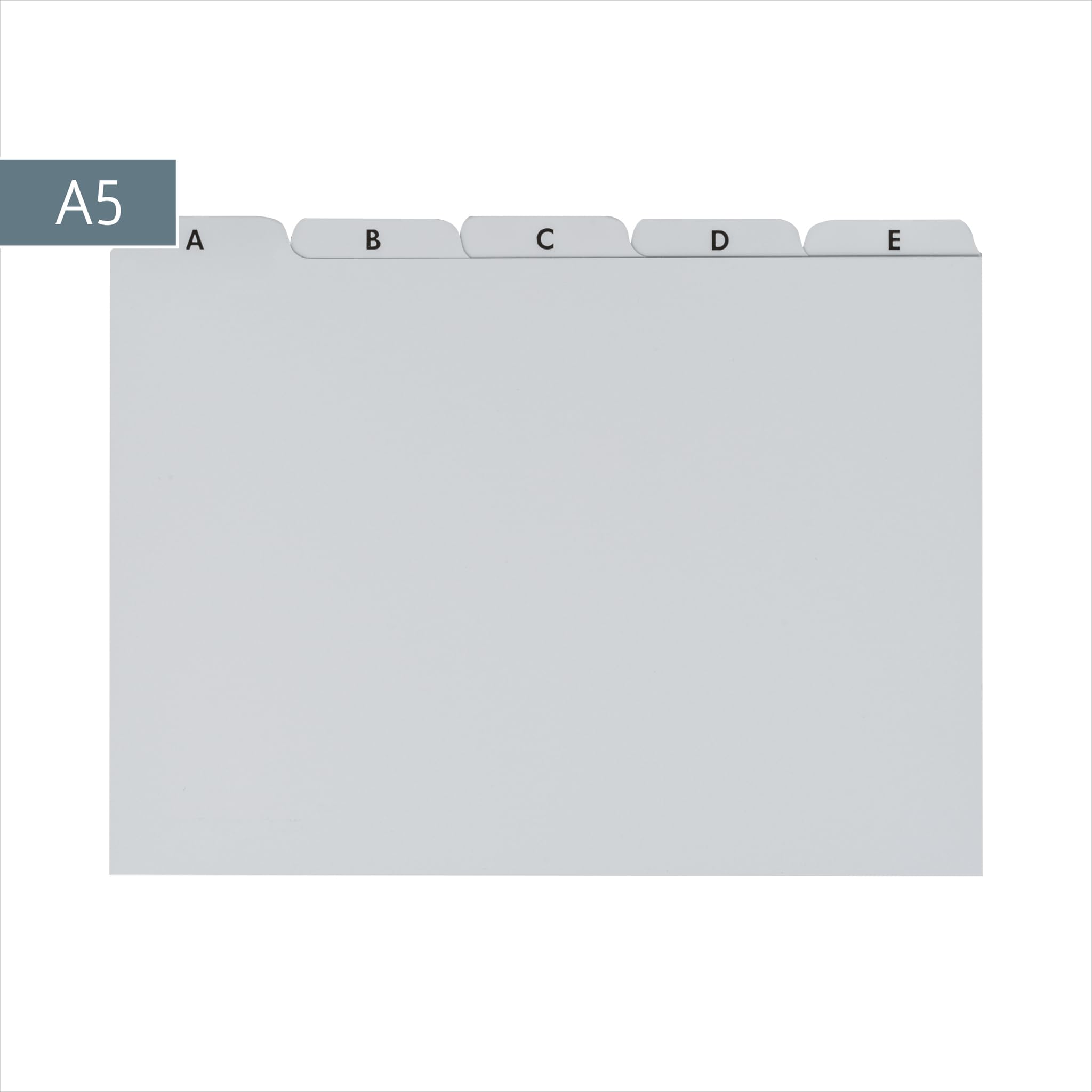 brunnen-leitkarte-karteiregister-a-z-kunststoff-a5-grau image 2