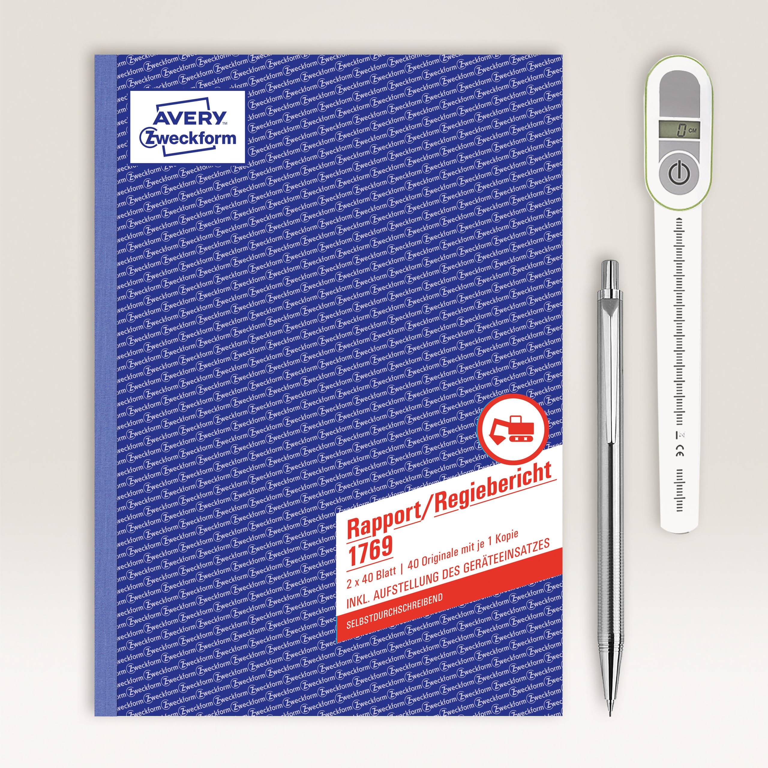 avery-zweckform-1769-5-rapport-regiebericht-a4-selbstdurchschreibend-2x40-blatt- image 2