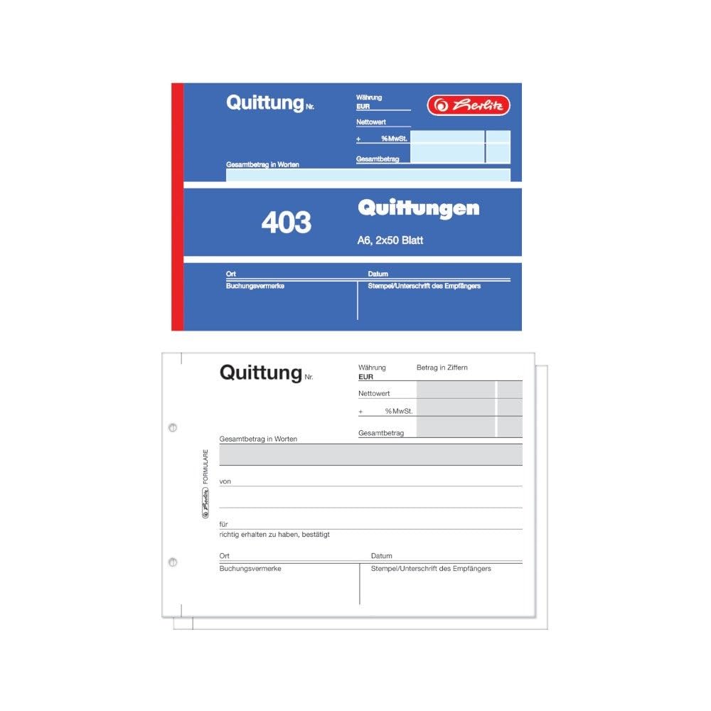 herlitz-886614-quittungsblock-a6-2-x-50-blatt-mit-kohlepapier-10-st-ck image 1