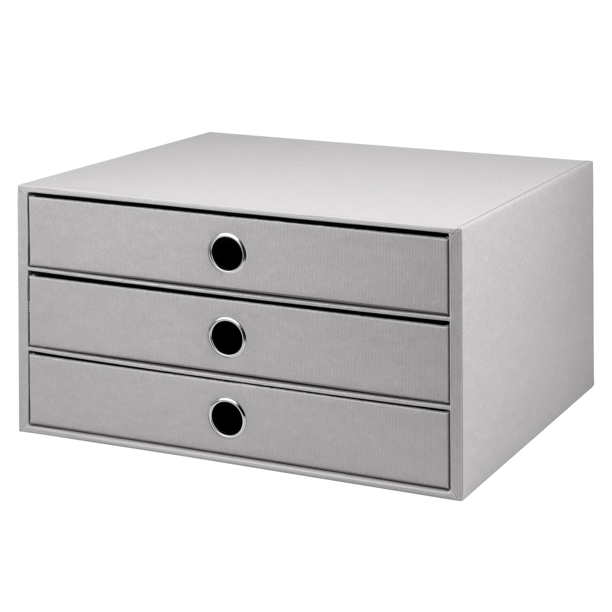 r-ssler-s-o-h-o-schubladenbox-a4-querformat-3-f-cher-stone-grau image 1