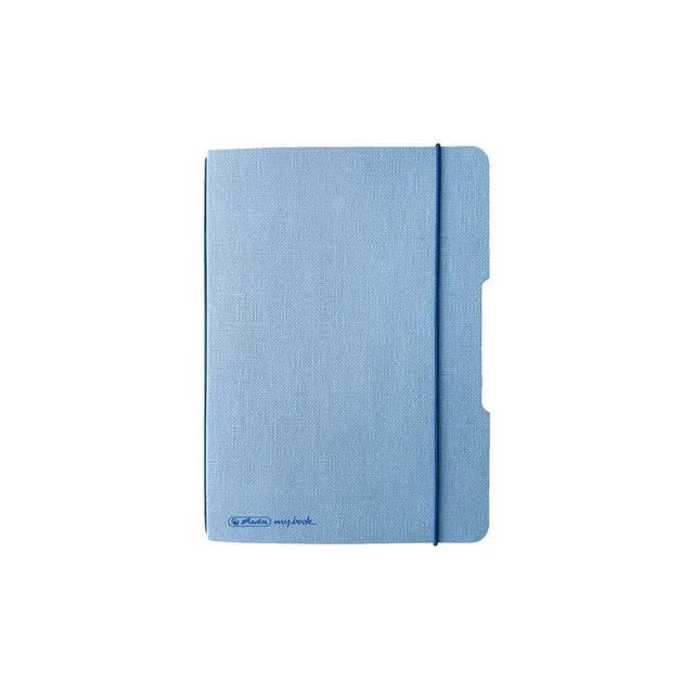 herlitz-my-book-flex-notizheft-leinen-a6-40-blatt-punktiert-hellblau image 1