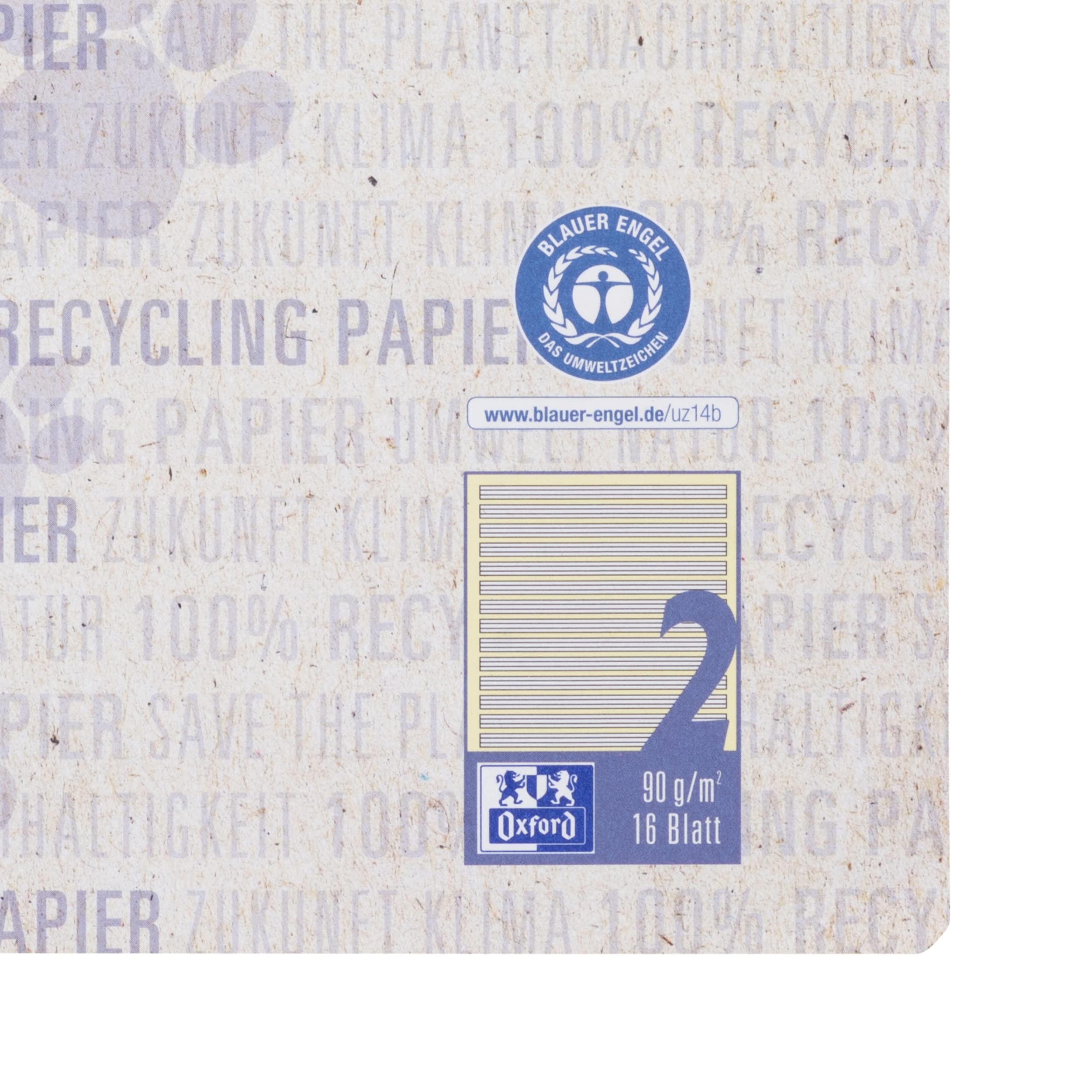 oxford-schulheft-a4-recycling-lineatur-2-liniert-16-blatt-15-st-ck image 4