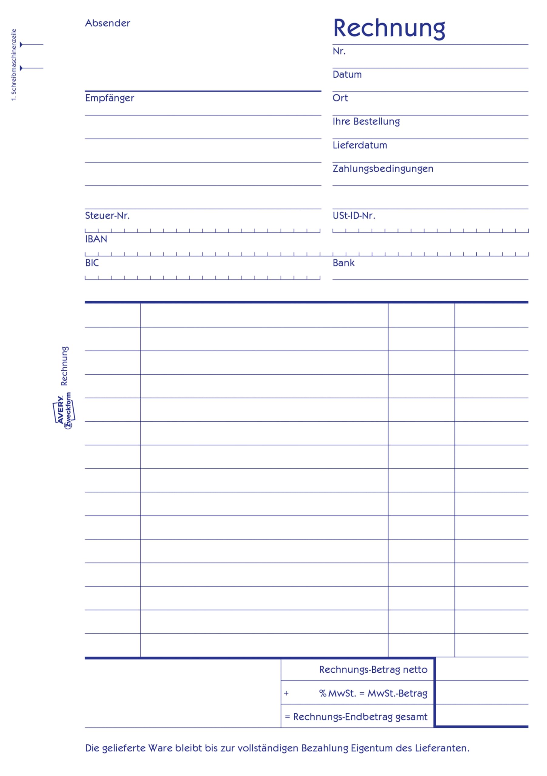 avery-zweckform-1230-rechnung-a5-100-blatt-recycling-wei image 2