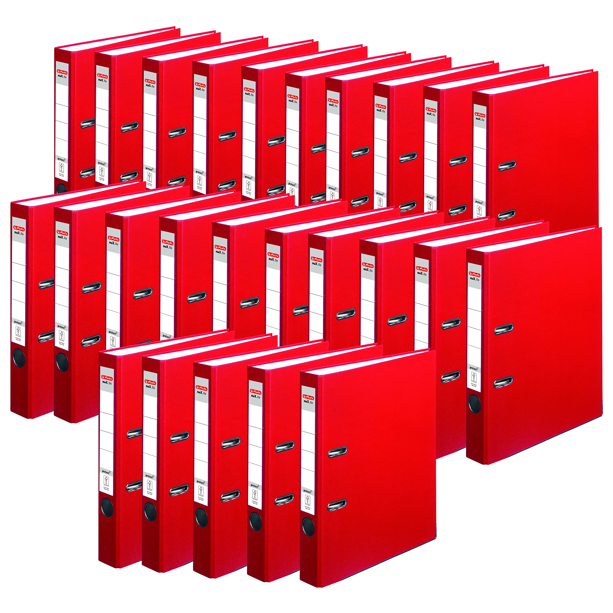 herlitz-max-file-protect-ordner-a4-5-cm-rot-25-st-ck-mit-einsteckr-ckenschild image 1