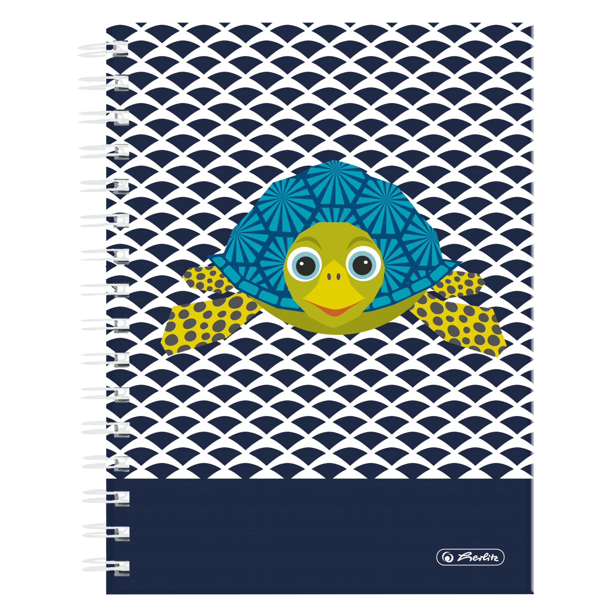 herlitz-spiralboutiquebuch-a5-kariert-cute-animals-turtle-100-blatt image 1