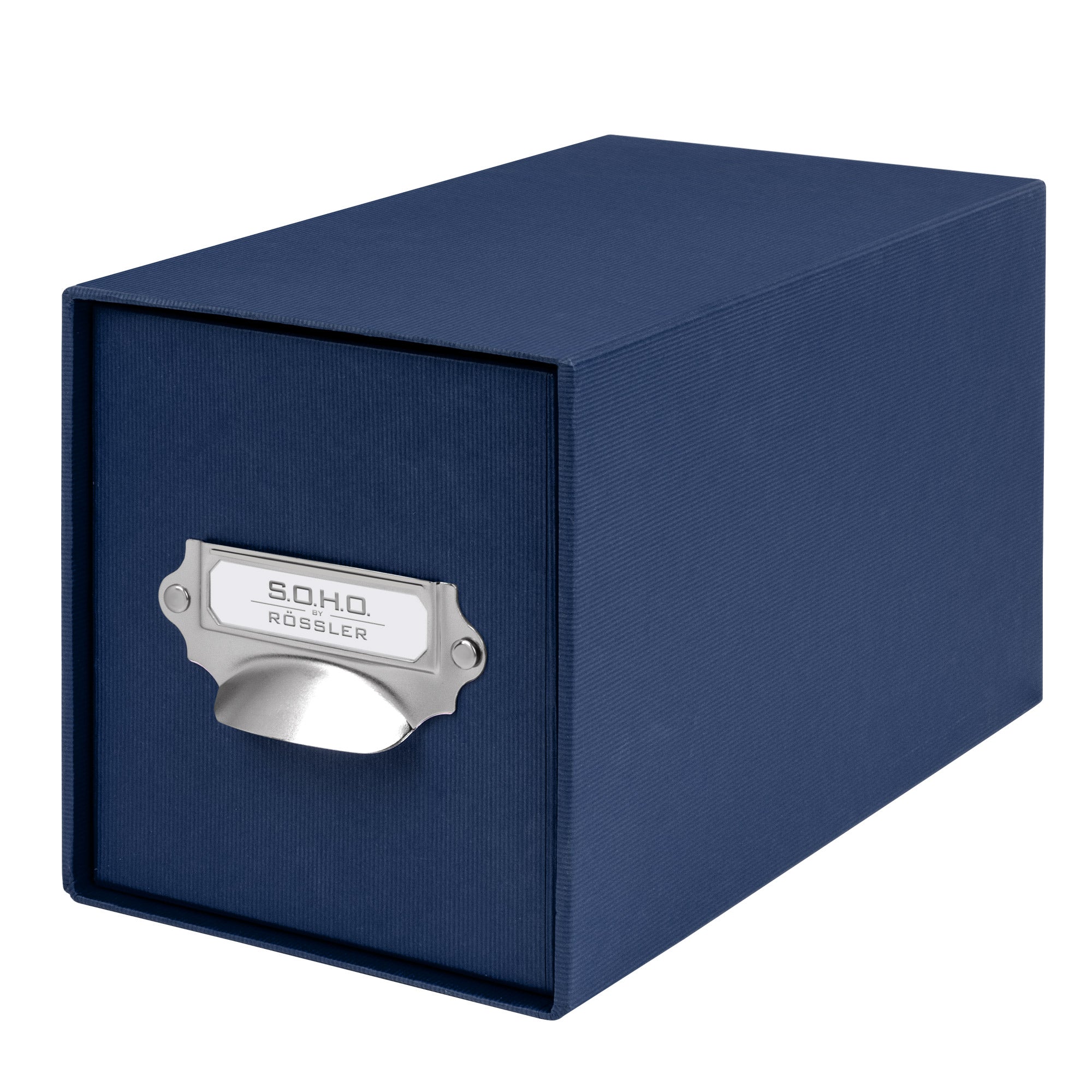 r-ssler-s-o-h-o-schubladenbox-1er-a6-f-r-cds-fotos-navy-blau image 1