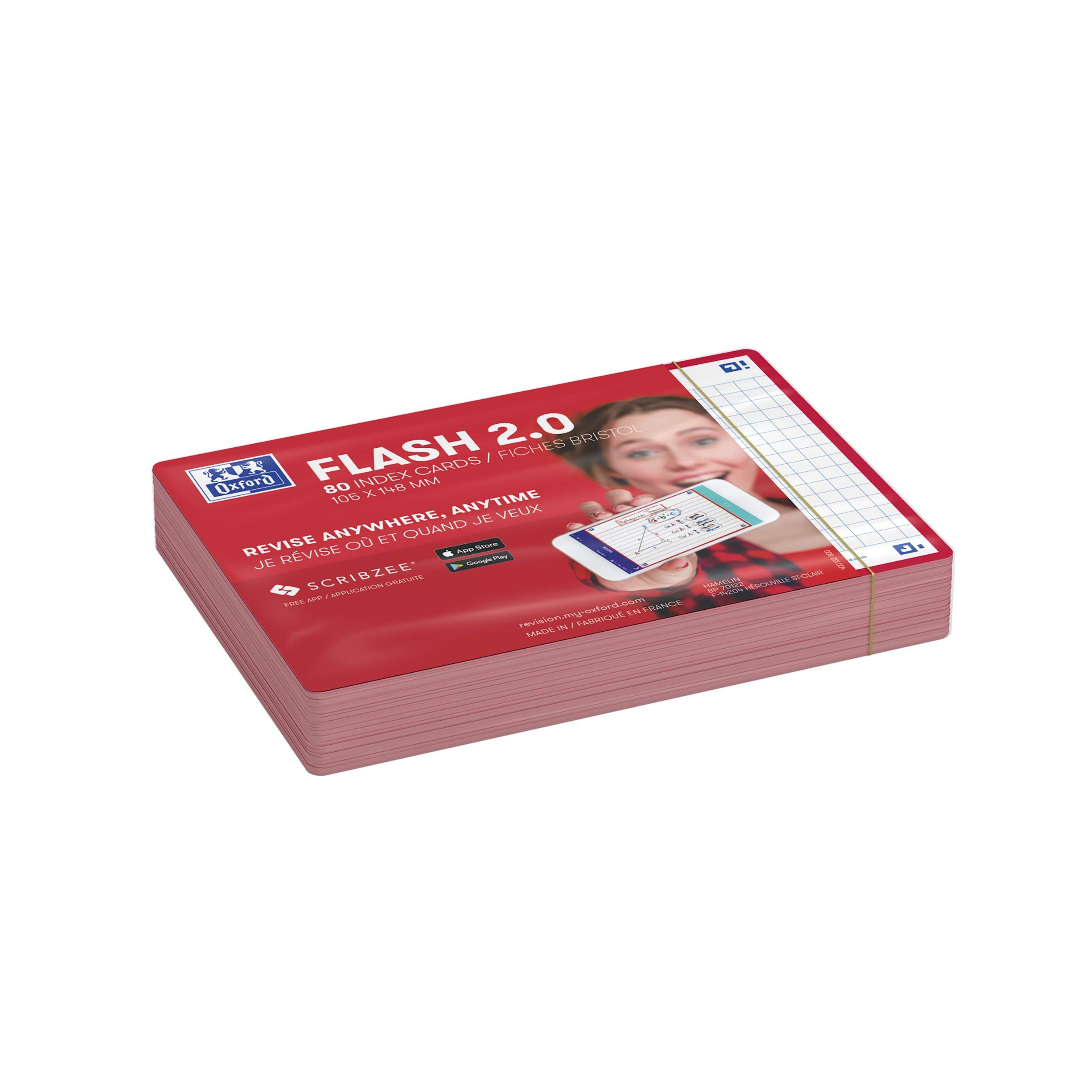 oxford-flash-2-0-karteikarten-a6-105x148mm-kariert-rot-80-blatt image 4