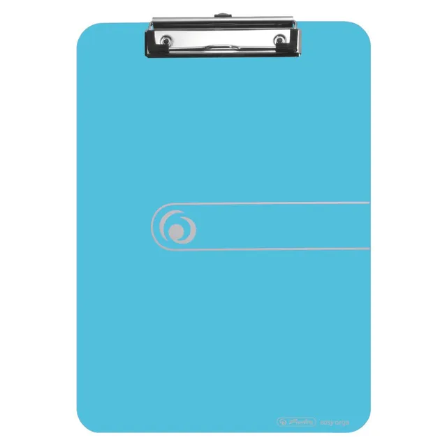 herlitz-klemmbrett-a4-mit-klemm-mechanik-transparent-blau image 1
