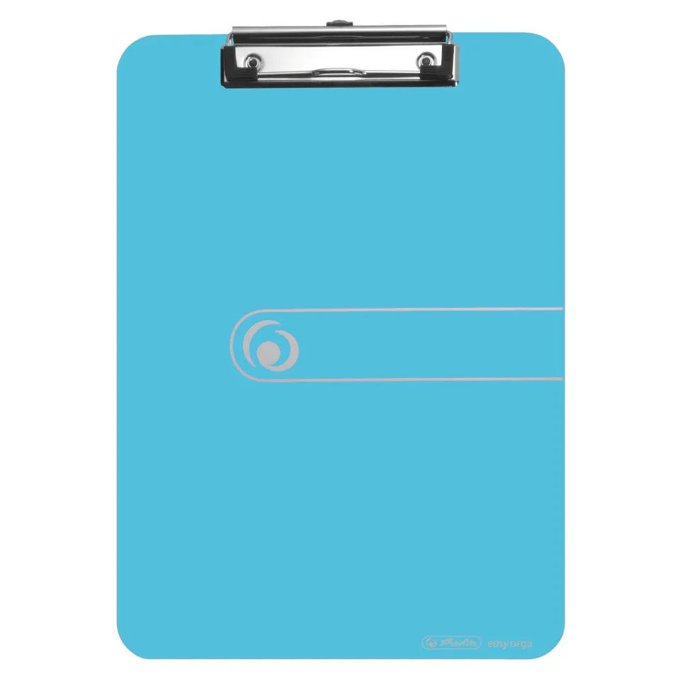 herlitz-klemmbrett-a4-mit-klemm-mechanik-transparent-blau image 1