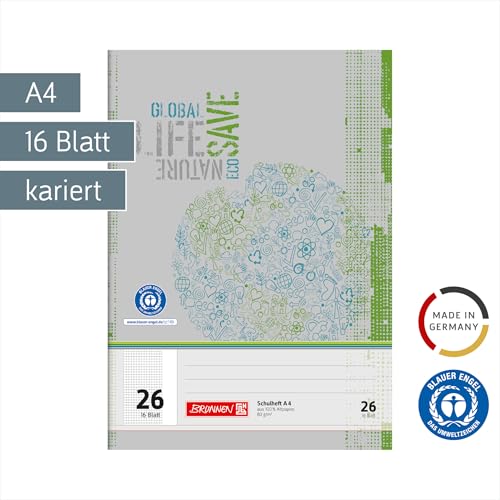 brunnen-104412601-recycling-schulheft-din-a4-16-blatt-lin-26-kariert-mit-rand image 6