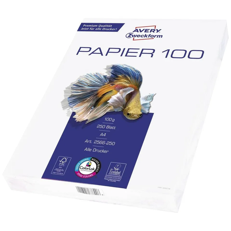 avery-zweckform-2566-drucker-und-kopierpapier-a4-100-g-m-250-blatt image 1