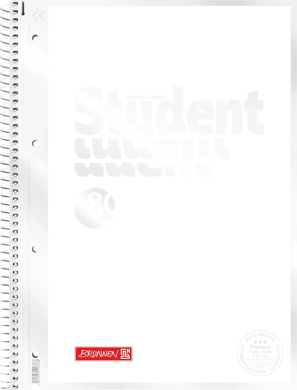 brunnen-collegeblock-premium-student-white-a4-lineatur-28-80-blatt-wei image 1