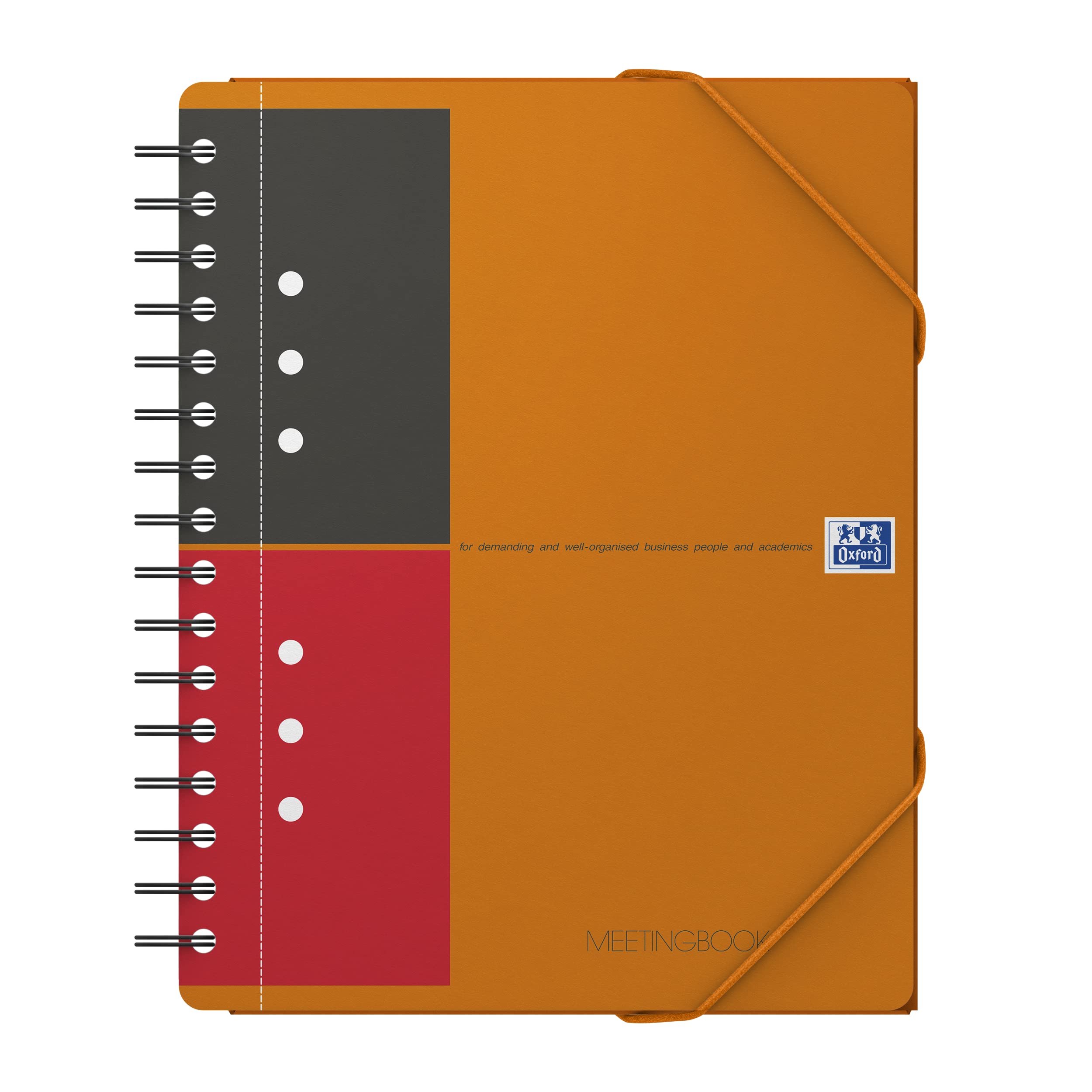 oxford-meetingbook-international-a5-liniert-160-seiten-mit-gummizugmappe image 1