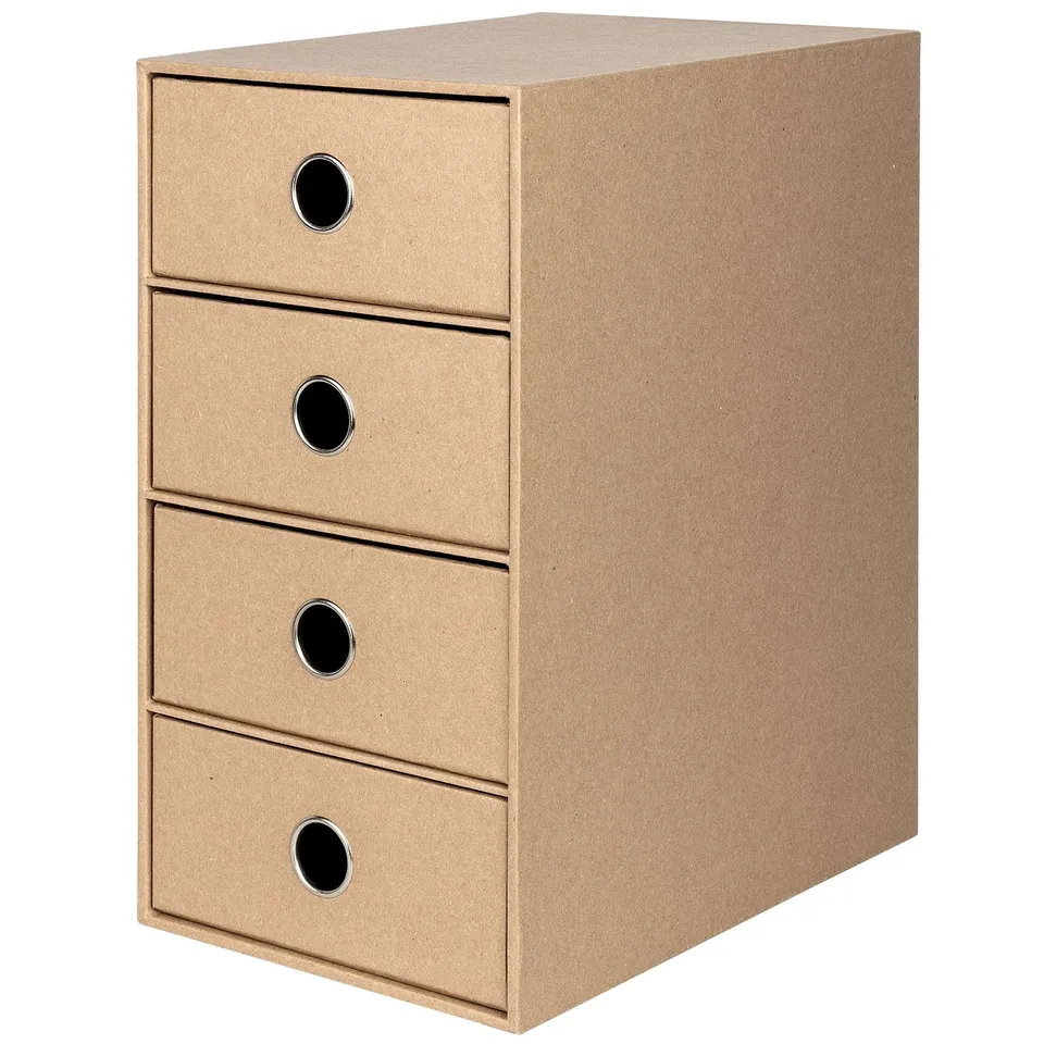 r-ssler-s-o-h-o-schubladenbox-a5-4-f-cher-kraft image 1