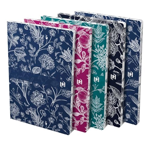 oxford-romance-notizbuch-b5-kariert-5er-set-mit-farbschnitt-und-softcover image 8