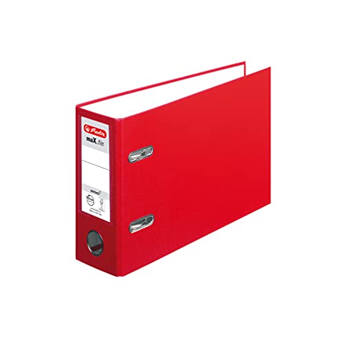 herlitz-ordner-max-file-protect-a5-quer-8-cm-r-cken-rot-10-st-ck image 3