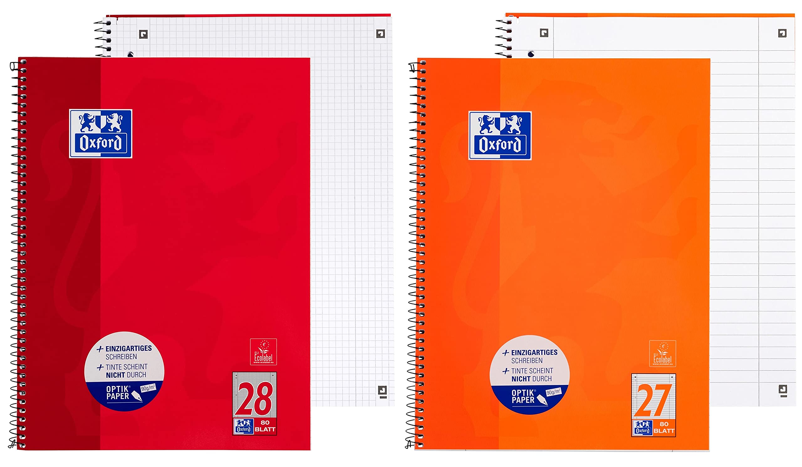 oxford-collegeblock-a4-kariert-liniert-80-blatt-rot-orange-10-st-ck image 2