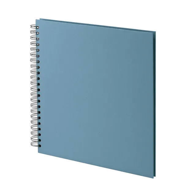 r-ssler-s-o-h-o-spiral-fotoalbum-blanko-31x30-cm-60-schwarze-seiten-denim-blau image 1