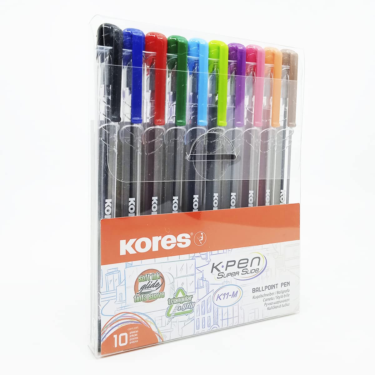 kores-k11-kugelschreiber-farbig-1-0-mm-10er-pack-semi-gel image 6