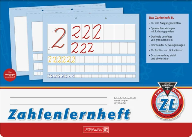 brunnen-zahlenheft-zl-a4-quer-16-blatt-80-g-m image 1