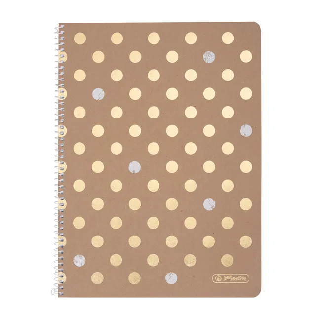 herlitz-collegeblock-pure-glam-a4-kariert-160-seiten-mit-spiralbindung image 1