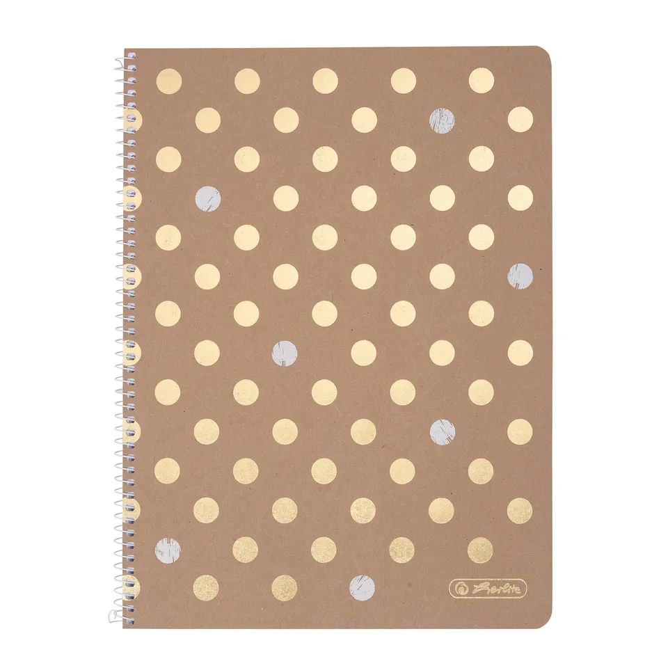 herlitz-collegeblock-pure-glam-a4-kariert-160-seiten-mit-spiralbindung image 1