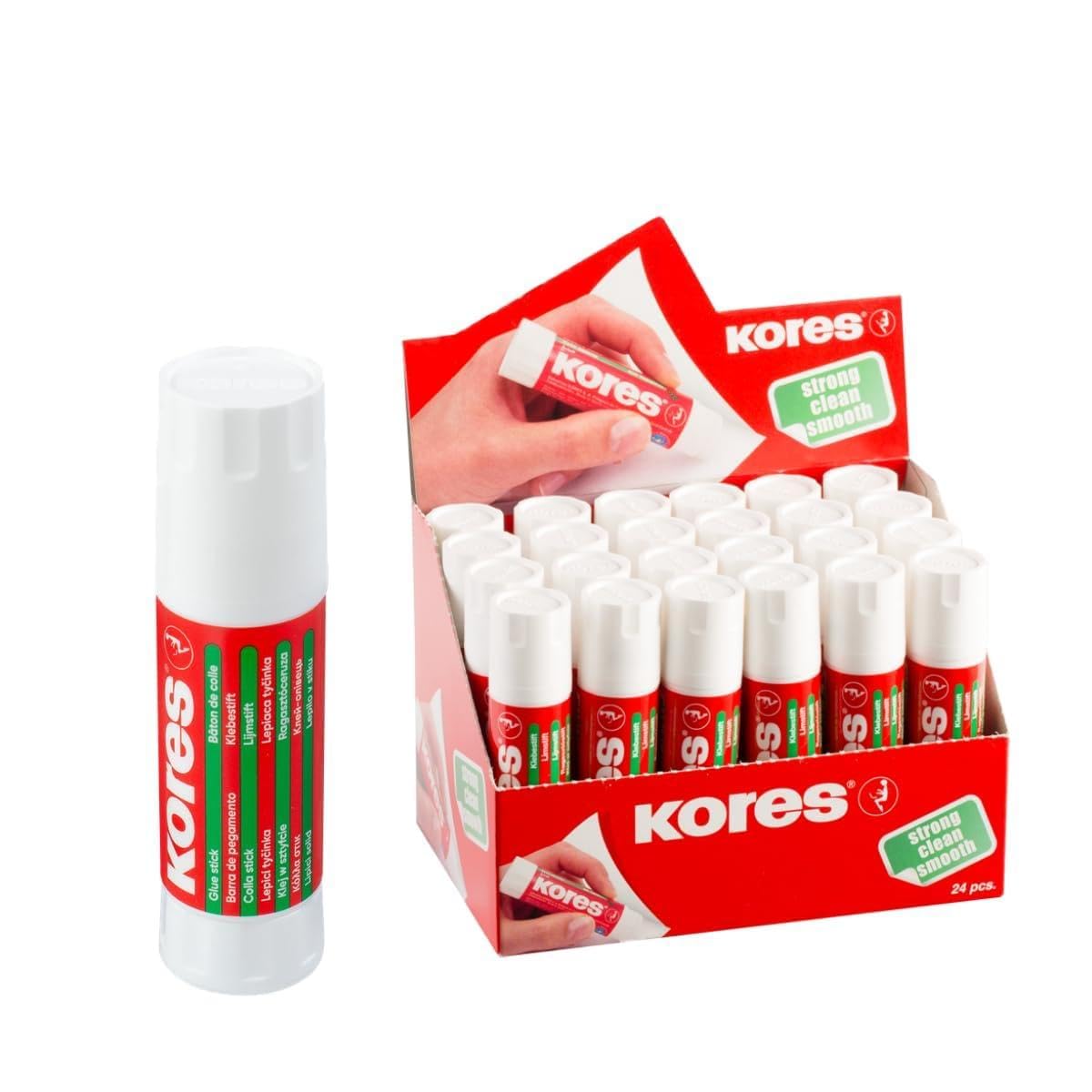 kores-klebestift-15g-starker-bastelkleber-ungiftig-auswaschbar-24-st-ck image 1