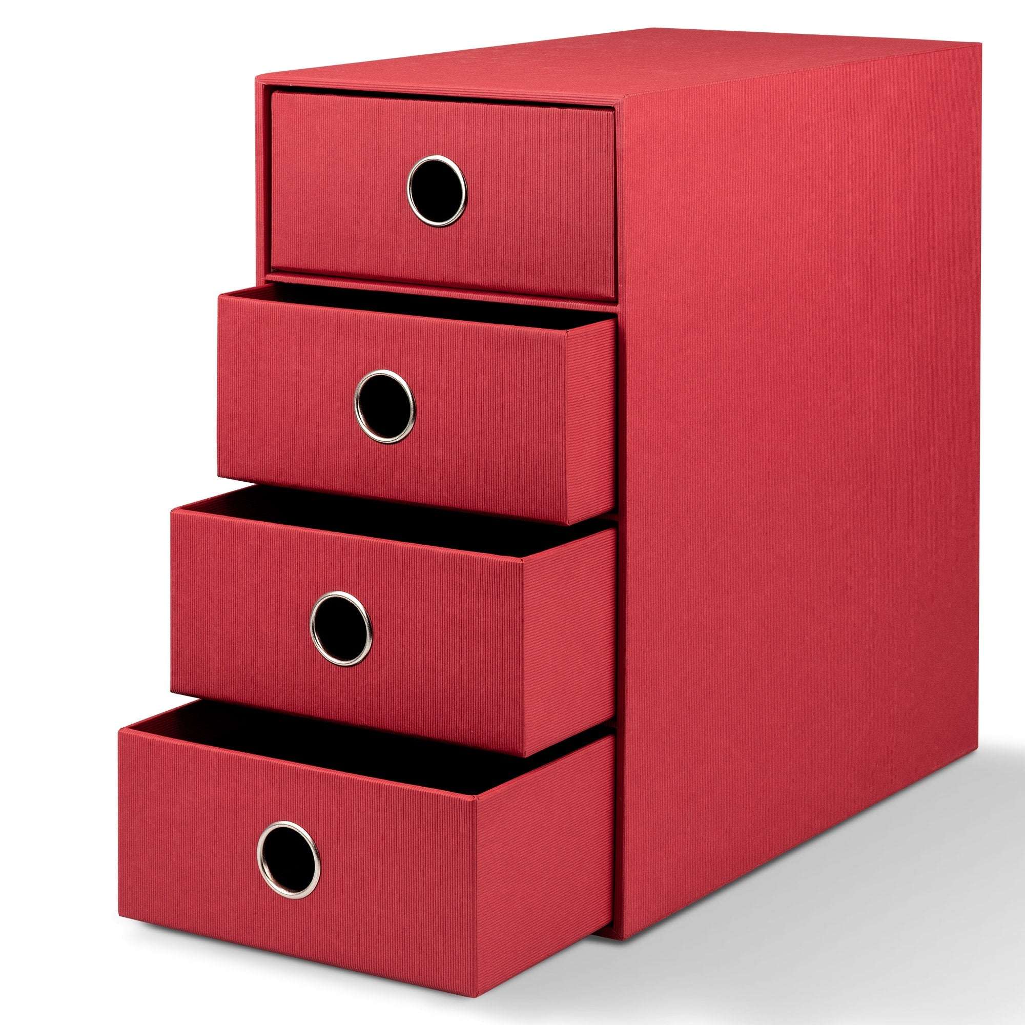 r-ssler-s-o-h-o-schubladenbox-a5-din-lang-4-f-cher-rot image 2