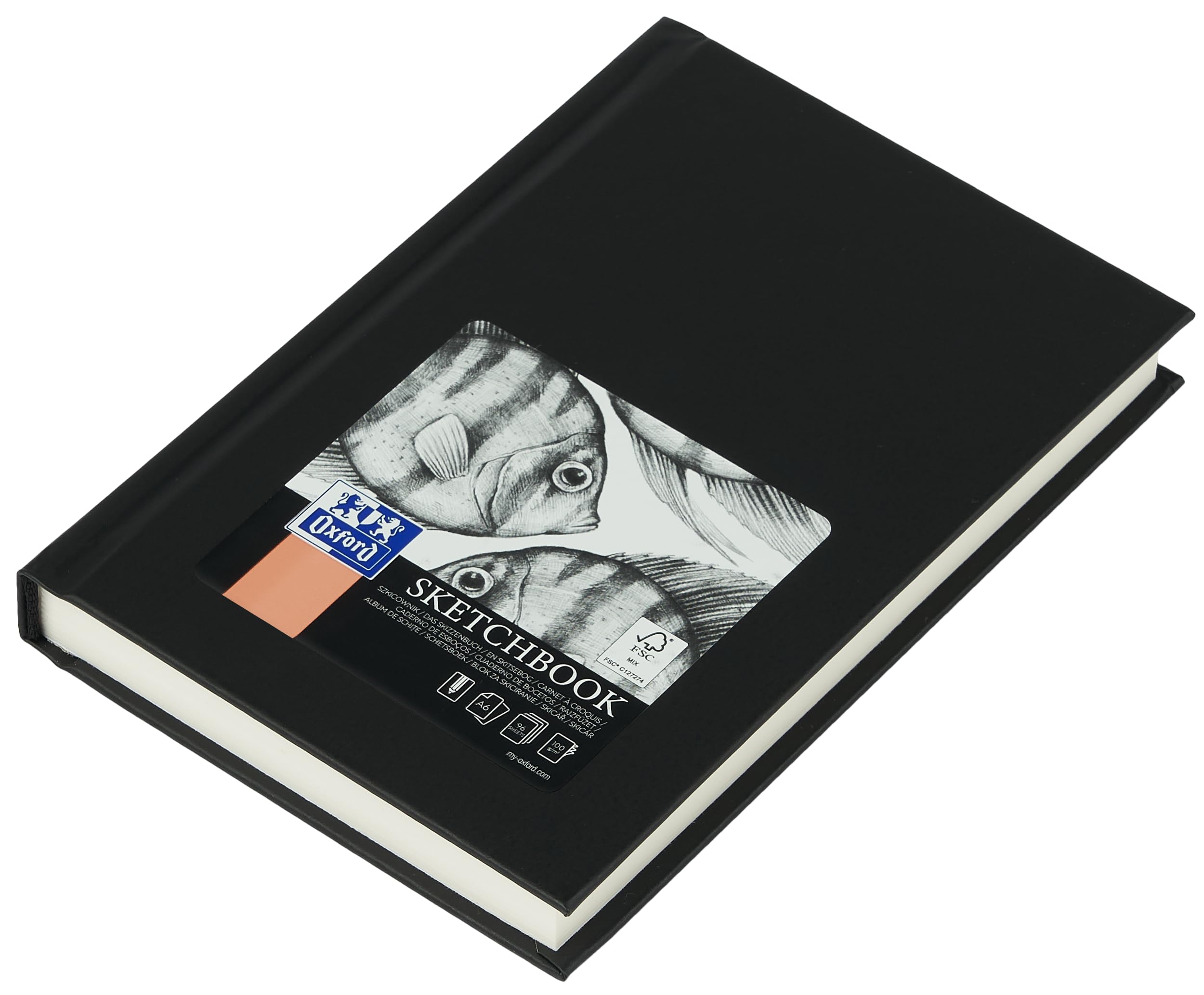 oxford-skizzen-buch-a6-hardcover-schwarz-192-seiten-100g image 2
