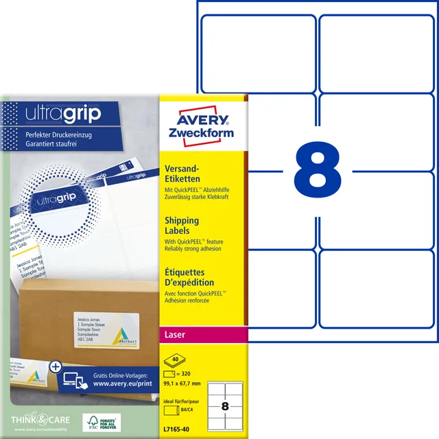 avery-zweckform-l7165-40-versandetiketten-99-1-x-67-7-mm-wei-320-etiketten-auf-4 image 1