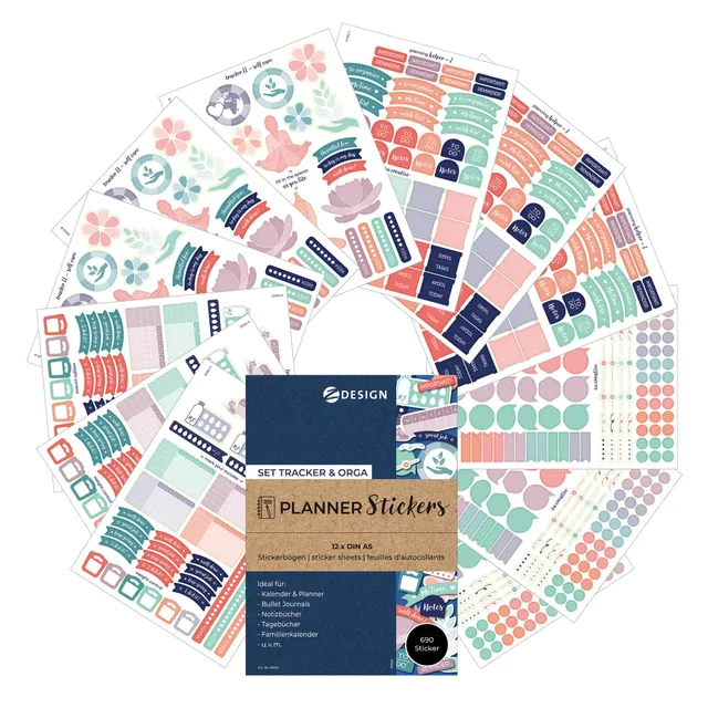 avery-zweckform-51062-tracker-orga-planner-sticker-690-aufkleber-pastell image 1