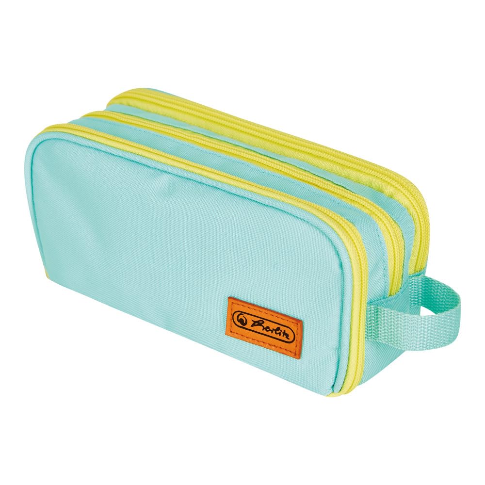 herlitz-doppelfaulenzer-neon-mint-gelb-23-5-x-11-x-7-5-cm image 1