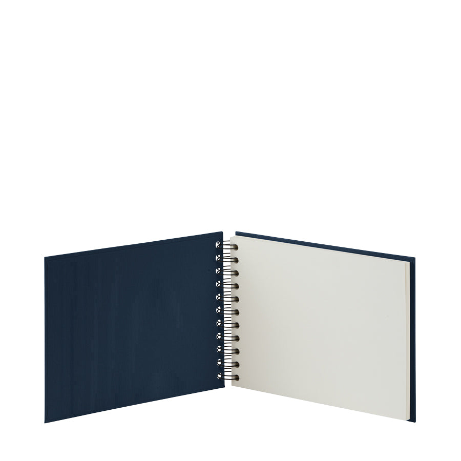 r-ssler-s-o-h-o-spiral-fotoalbum-blanko-19-5x14-5-cm-40-seiten-navy-blau image 2