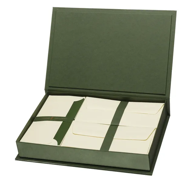 r-ssler-paper-royal-briefpapier-kassette-50-st-ck-gr-n-mit-seidenfutter image 1