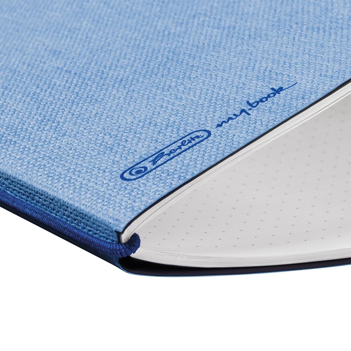 herlitz-my-book-flex-notizheft-leinen-a6-40-blatt-punktiert-hellblau image 3
