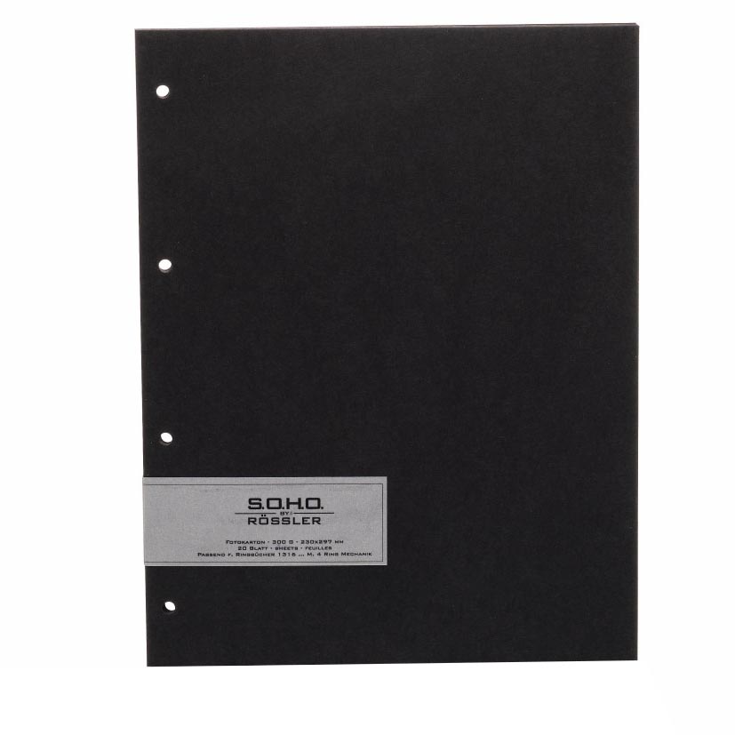 r-ssler-fotoringbuch-nachf-llseiten-a4-blanko-schwarz-20-seiten image 1