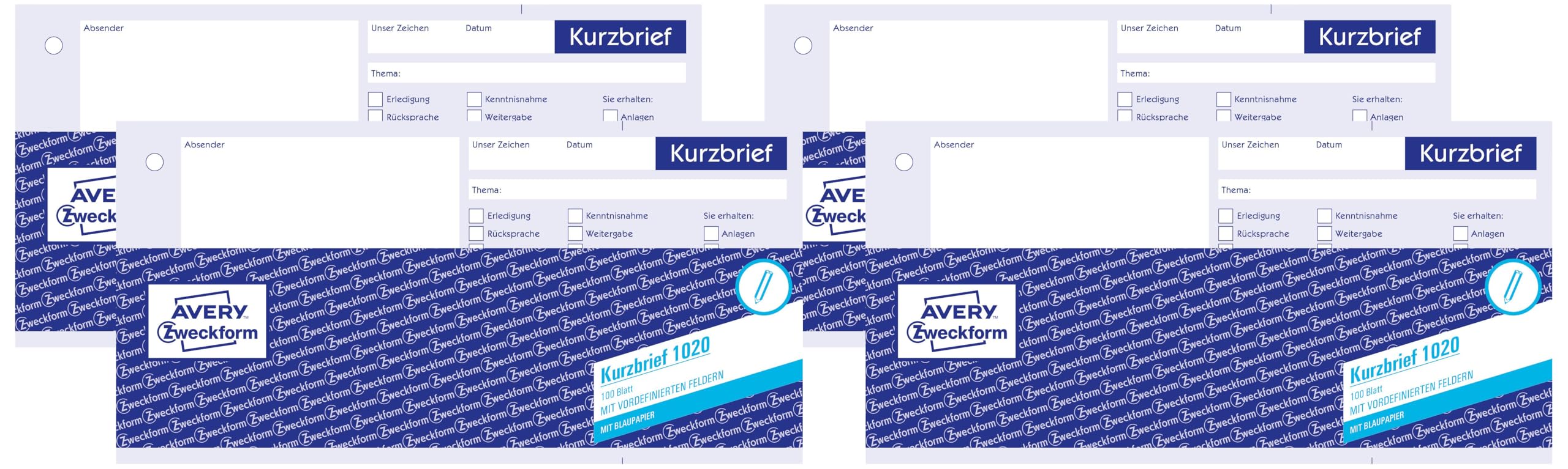 avery-zweckform-1741-kurzbrief-1-3-a4-selbstdurchschreibend-2x40-blatt image 6
