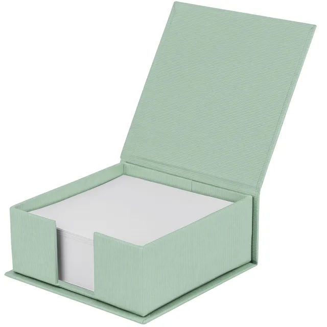 r-ssler-s-o-h-o-zettelkasten-mit-deckel-250-blatt-11x11cm-mint image 1
