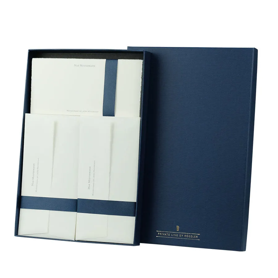 r-ssler-private-line-briefpapier-box-b-tten-papier-40-st-ck-blau image 1