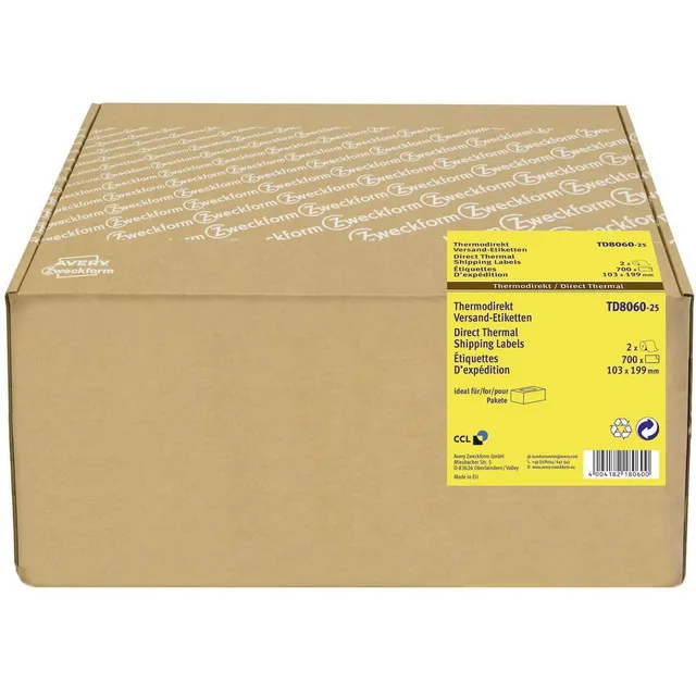 avery-zweckform-td8060-25-thermodirekt-versandetiketten-103x199-mm-700-etiketten image 1