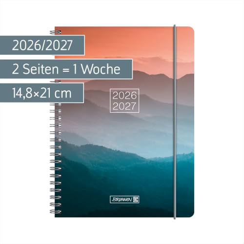brunnen-sch-lerkalender-2026-2027-misty-sunset-a5-2-seiten-1-woche-18-monate image 8