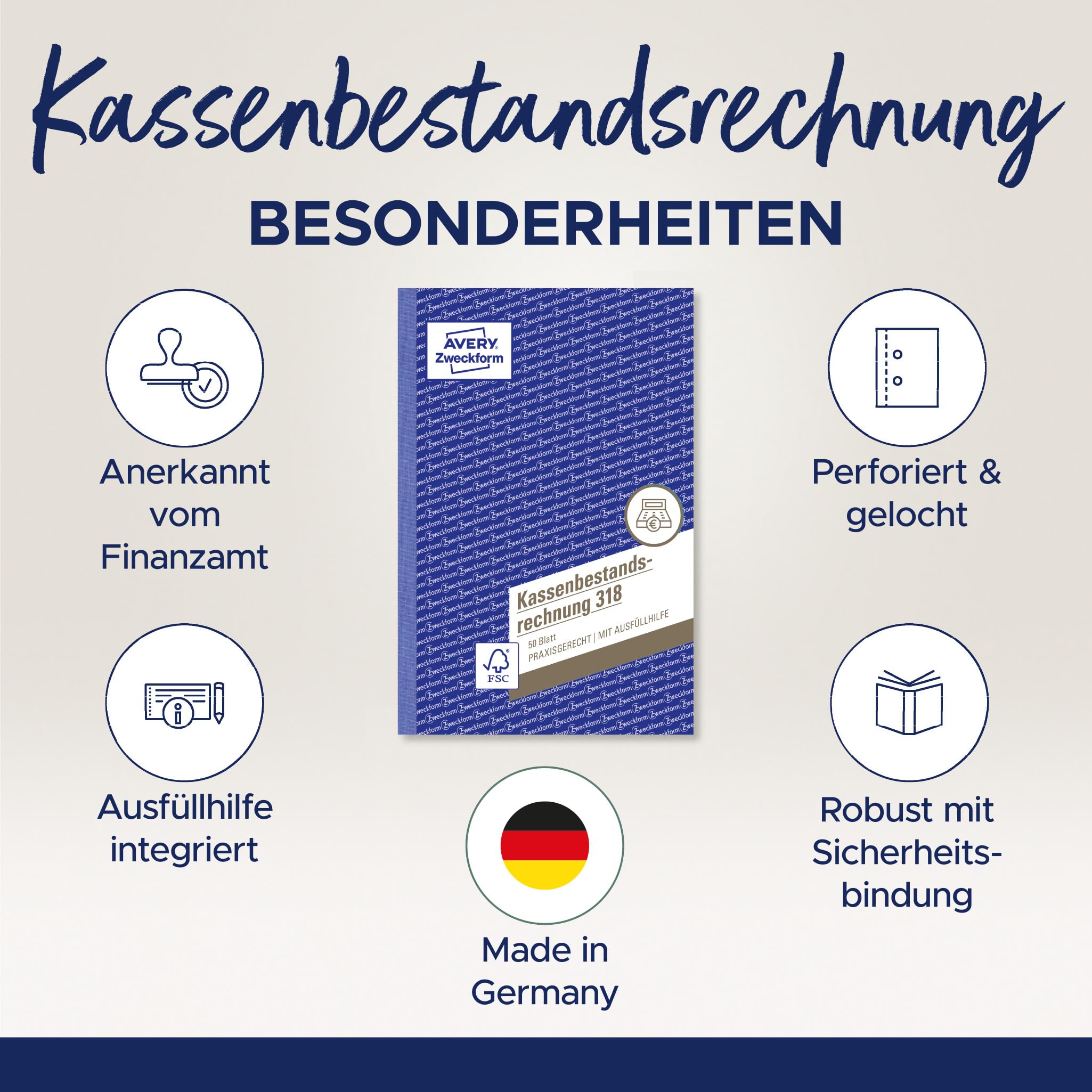 avery-zweckform-318-5-kassenbestandsrechnung-a5-5er-pack image 2