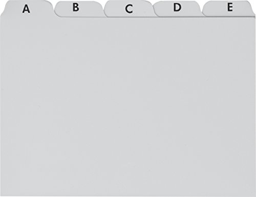 brunnen-karteiregister-a-z-a6-quer-grau-plastik image 2