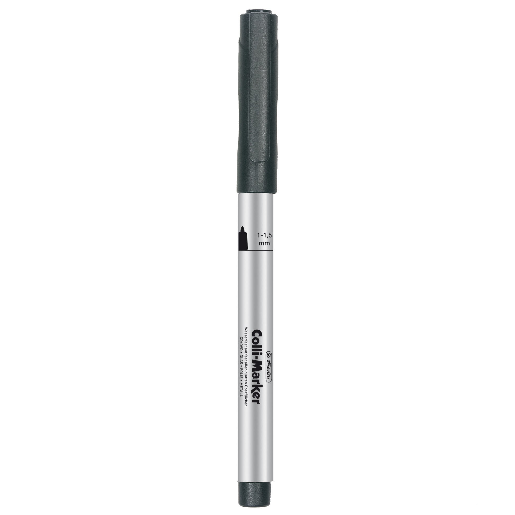 herlitz-colli-marker-permanentmarker-schwarz-1-1-5-mm-10-st-ck image 1