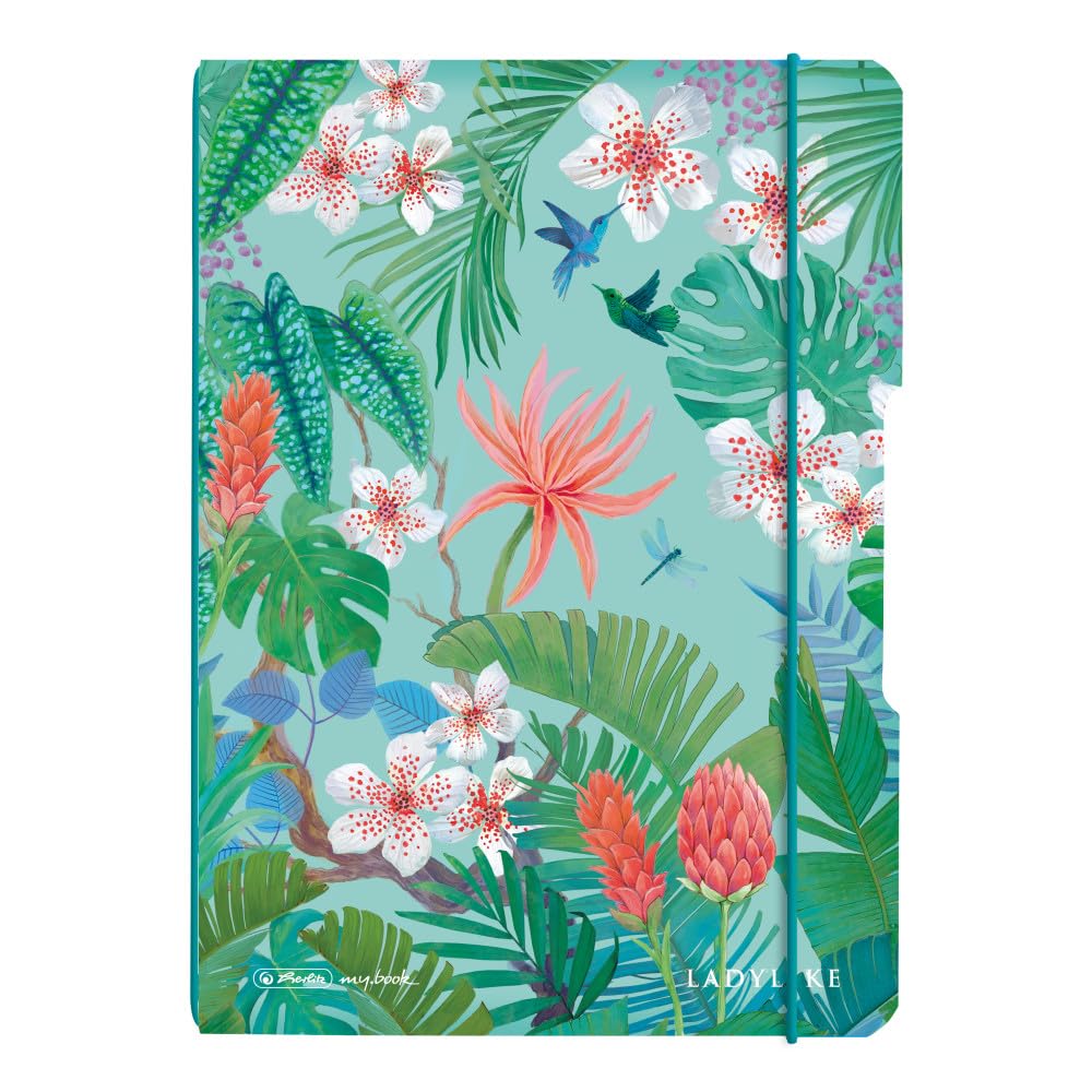 herlitz-my-book-notizheft-flex-a5-punktiert-ladylike-jungle-mit-wechselcover image 1