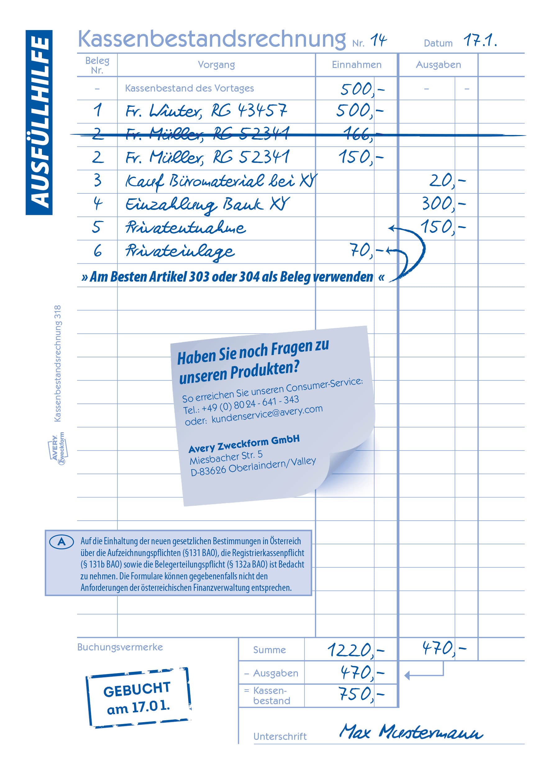 avery-zweckform-kassenbestandsrechnung-318-10-a5-10er-pack-50-blatt image 5