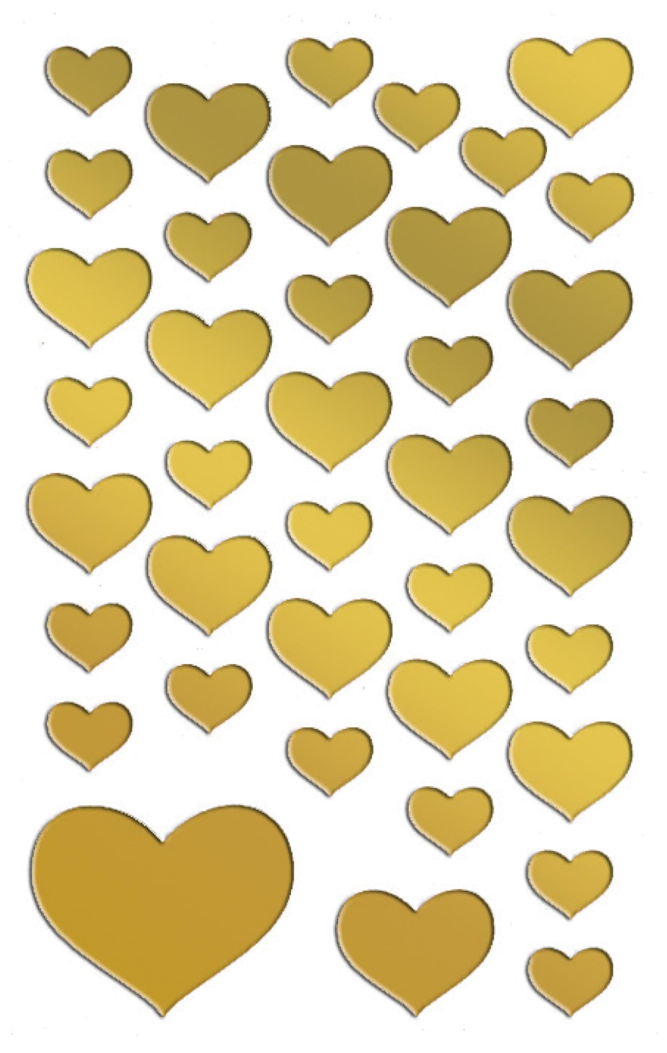 avery-zweckform-53282-z-design-folien-sticker-herzen-gold-39-aufkleber image 6
