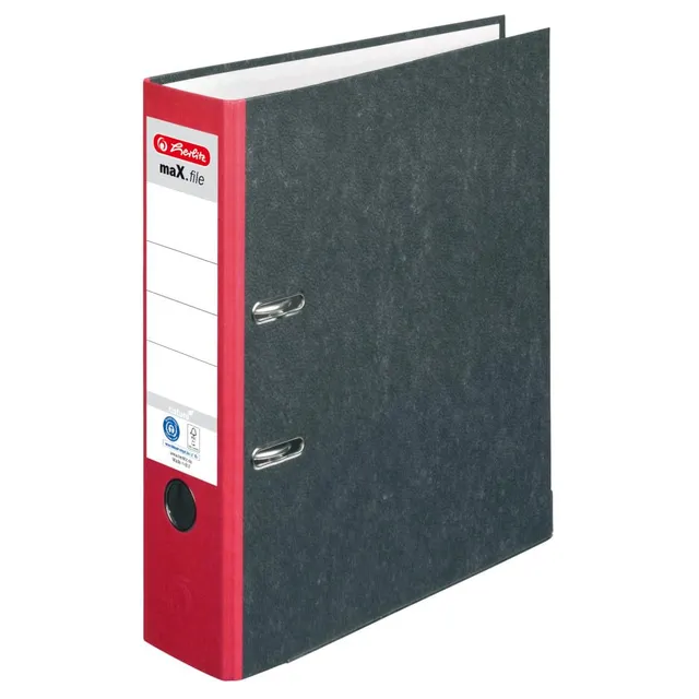 herlitz-ordner-max-file-nature-a4-8-cm-wolkenmarmor-rot-20-st-ck image 1