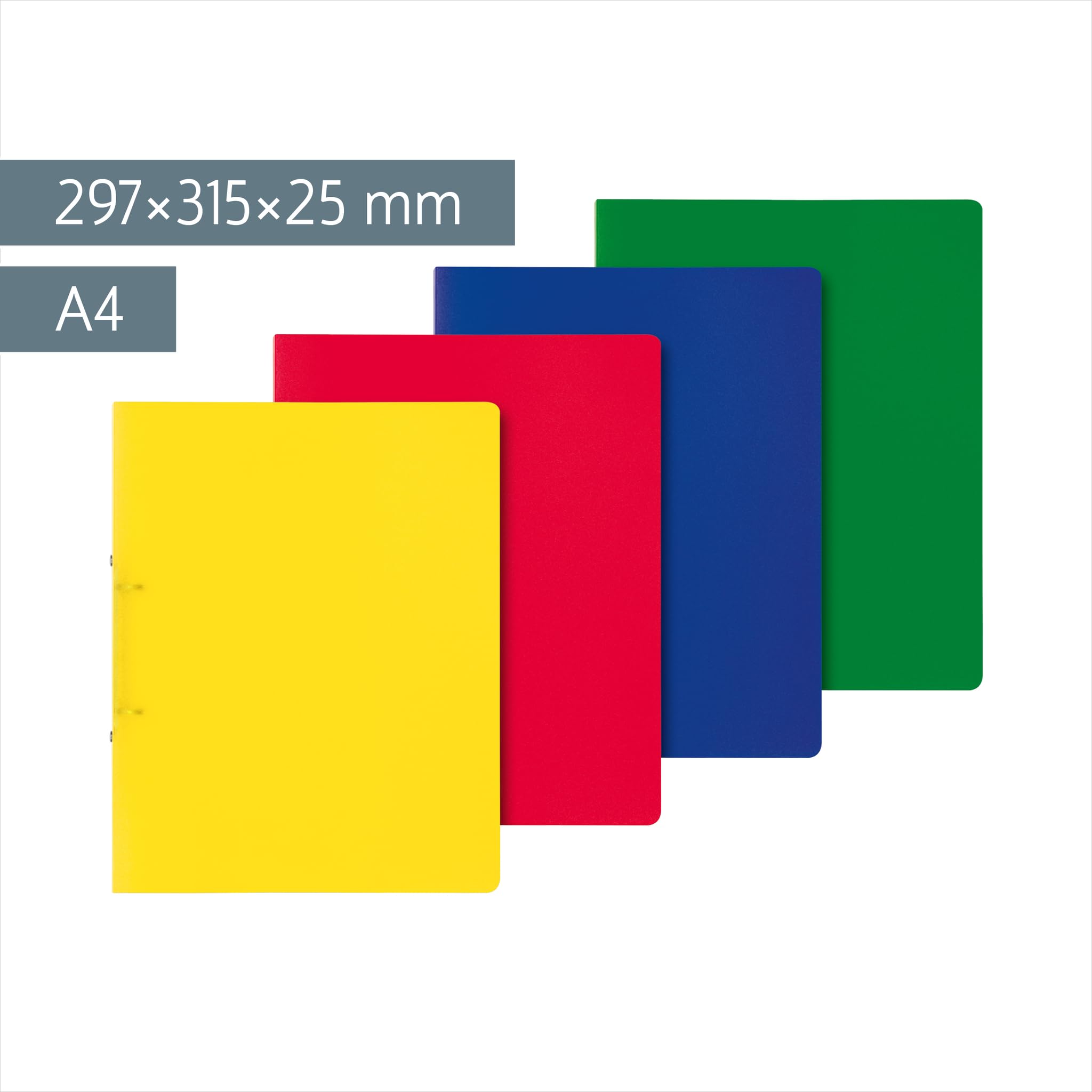 brunnen-fact-pr-sentationsringbuch-a4-25-mm-2-ring-gelb-rot-blau-gr-n image 2