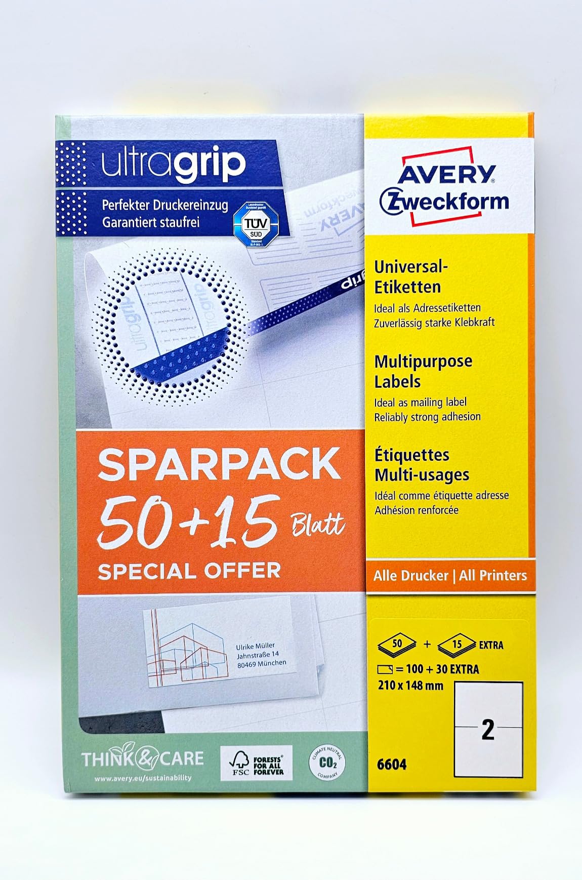 Gute Etiketten für Seriendruck